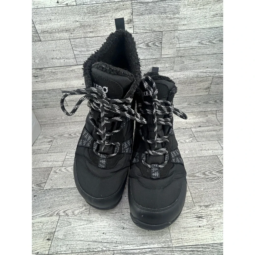 Xero Shoes Alpine Men Snow Boots Black Waterproof Minimalist Zero Drop Size 10